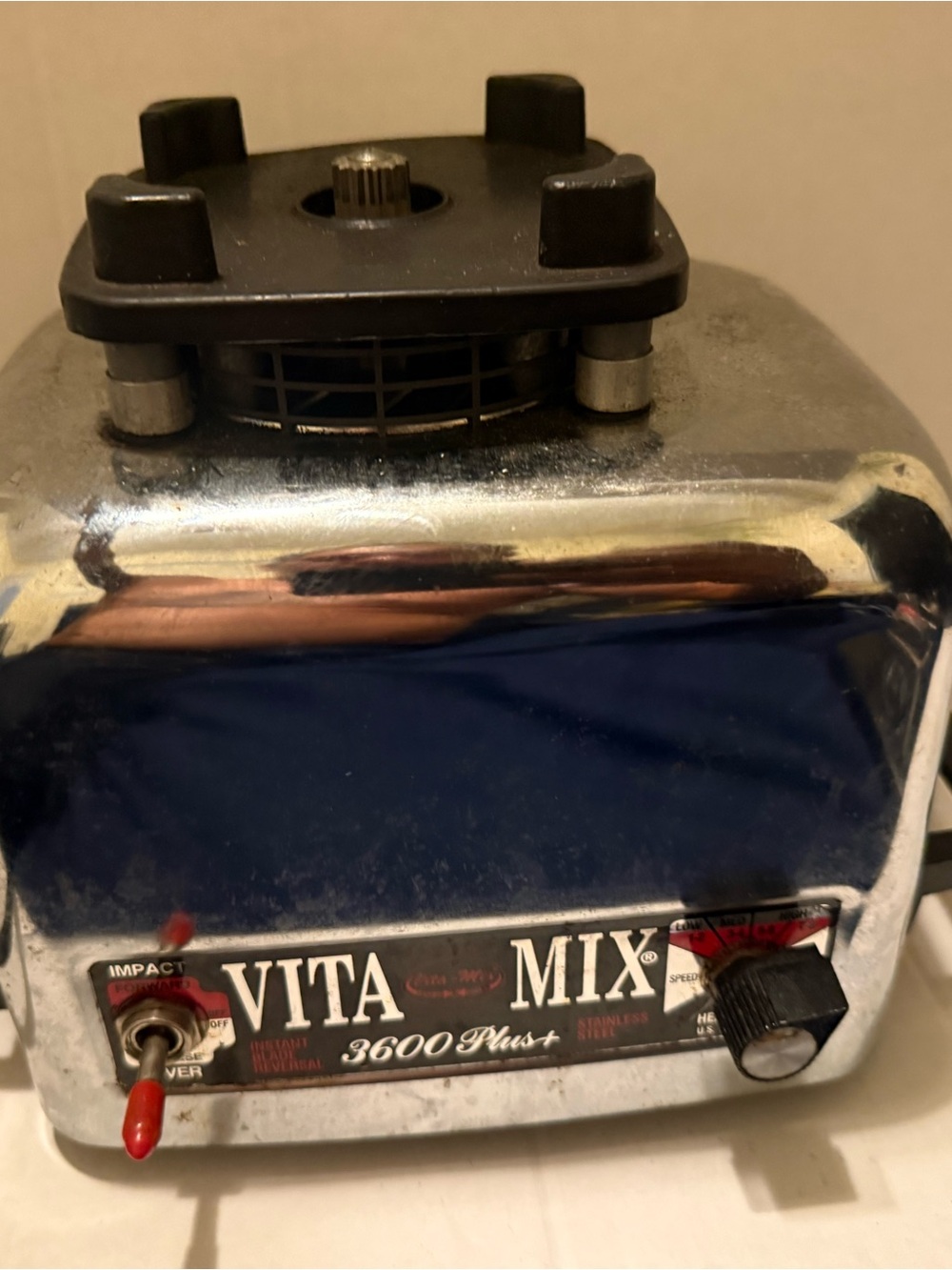 Vitamix 3600 Plus Blender Stainless Steel for Parts Read Description First